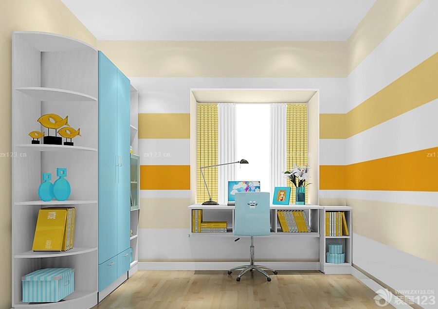 2025现代风格飘窗改书桌设计案例