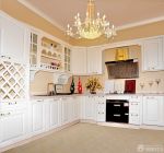 美式田园风格实木整体橱柜装修图片