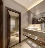 快捷酒店卫生间实木门装修效果图