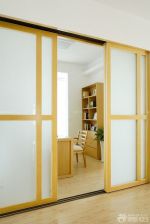 家装客厅隔断玻璃移动门设计效果图片