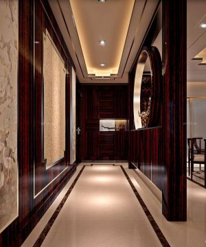 中式风格入户门玄关造型设计效果图欣赏