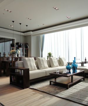 2025沙发家具展厅简欧风格吊顶装修设计图片