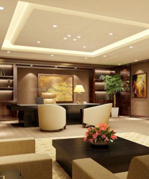 2025新中式风格办公室装饰画装饰效果图
