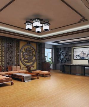 新中式风格办公室装饰画设计图片欣赏