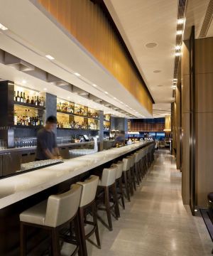  2025商务酒店吧台装修案例