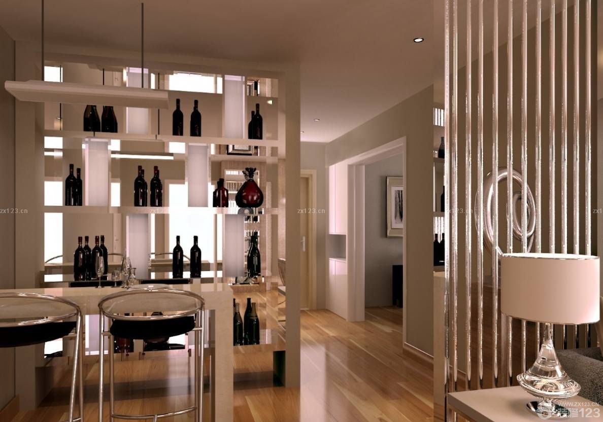 客厅玄关酒柜隔断样板房大全2025