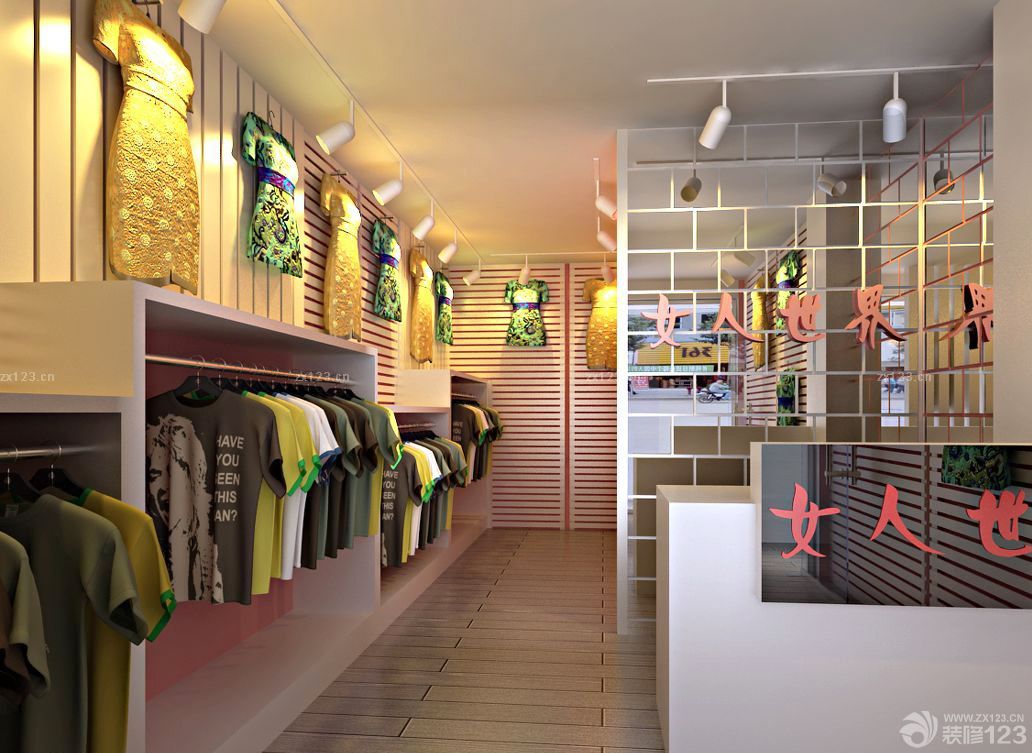 2025最新小型服装店室内装修设计效果图片