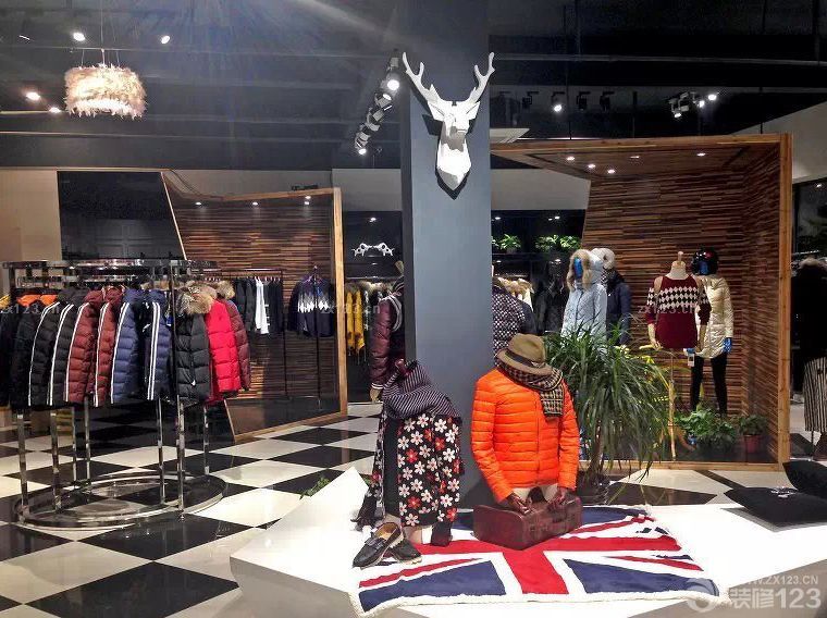 服装店石材地面装修设计效果图片欣赏