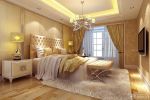 欧式卧室金色墙面装修实景图欣赏