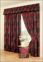 高贵典雅大花图案窗帘欧式短帘设计效果图片欣赏