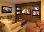 美式小别墅室内电视墙设计图片大全