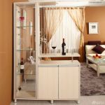 现代风格客厅玄关酒柜隔断设计效果图欣赏