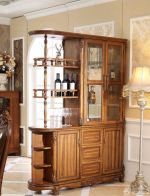 简欧家装客厅玄关酒柜隔断样板房