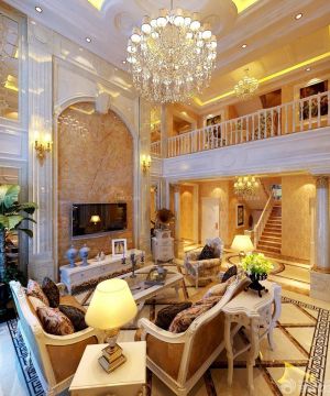 2025最新豪华小别墅金色墙面装修实景图欣赏