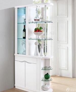 最新现代风格客厅玄关酒柜隔断设计效果图欣赏