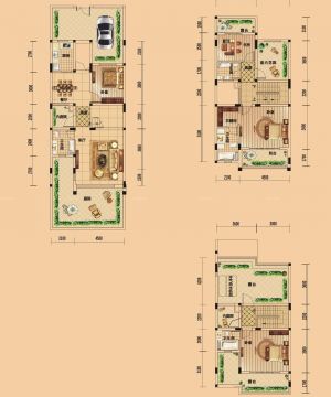 最新2023三层新农村别墅户型图