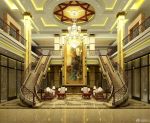 豪华中式会所设计吊顶灯装修案例