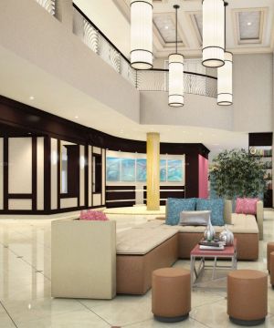 2025快捷酒店大堂休闲区布置样板参考