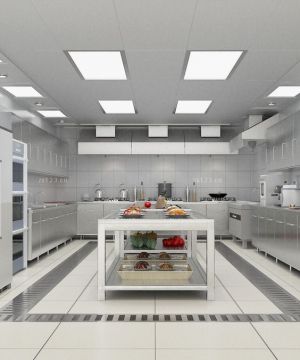 最新现代风格酒店厨房设计效果图