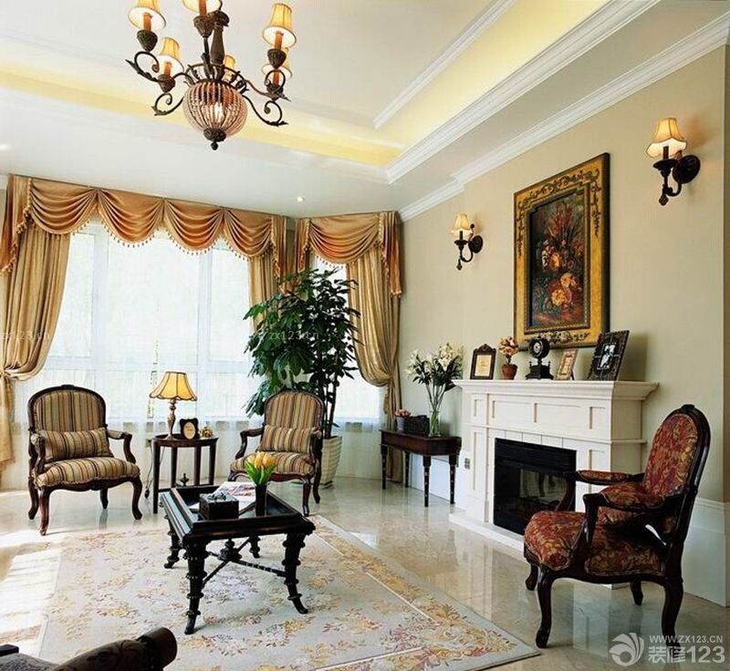 2025家装客厅石膏板吊顶装修案例