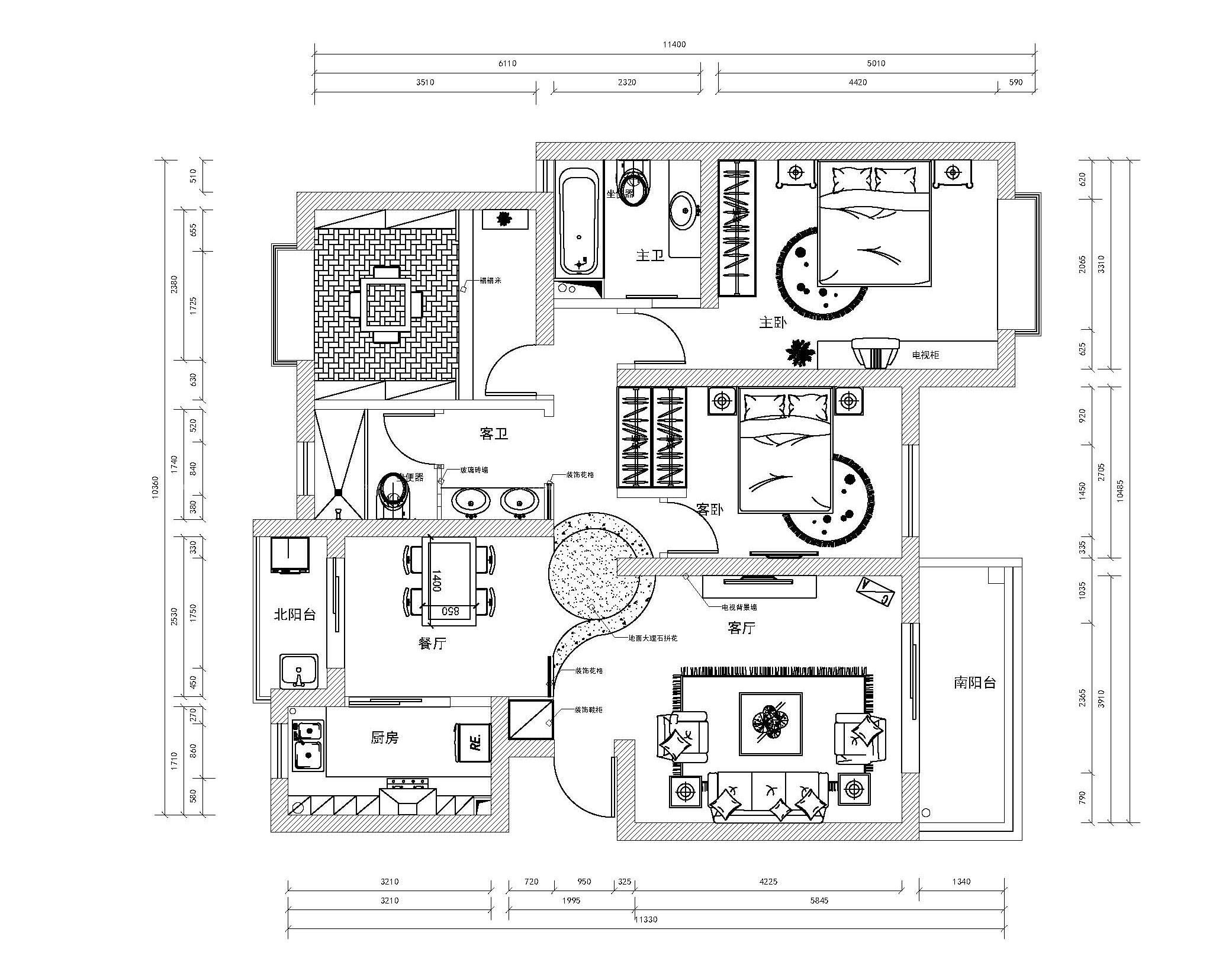 2023最新房屋室内格局橱柜设计图纸