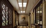 2025简欧风格别墅走廊吊顶龙骨装修图片欣赏