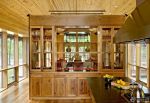 最新木制别墅玻璃砖隔断装修效果图