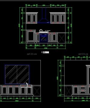 2023橱柜设计图cad纸立面图