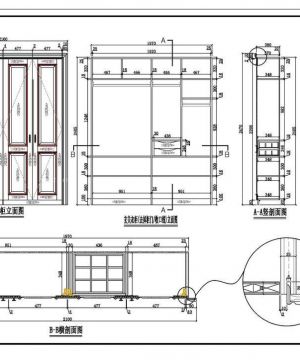 最新详细橱柜设计图纸大全