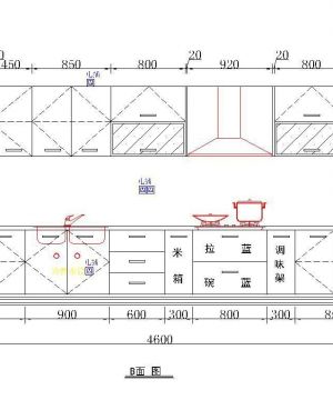 2023最新橱柜设计图纸平面图