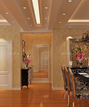 2025最新小户型客厅过道吊顶龙骨装修实景图