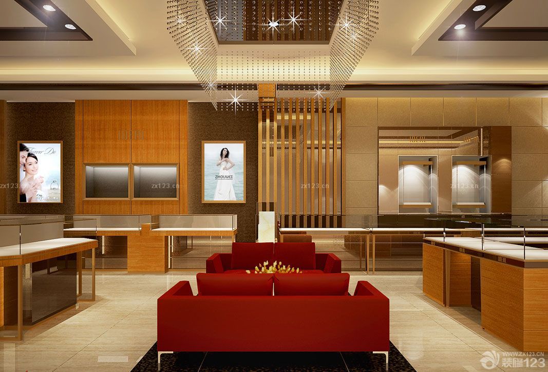 2025商场专柜玻璃展示柜装修效果图