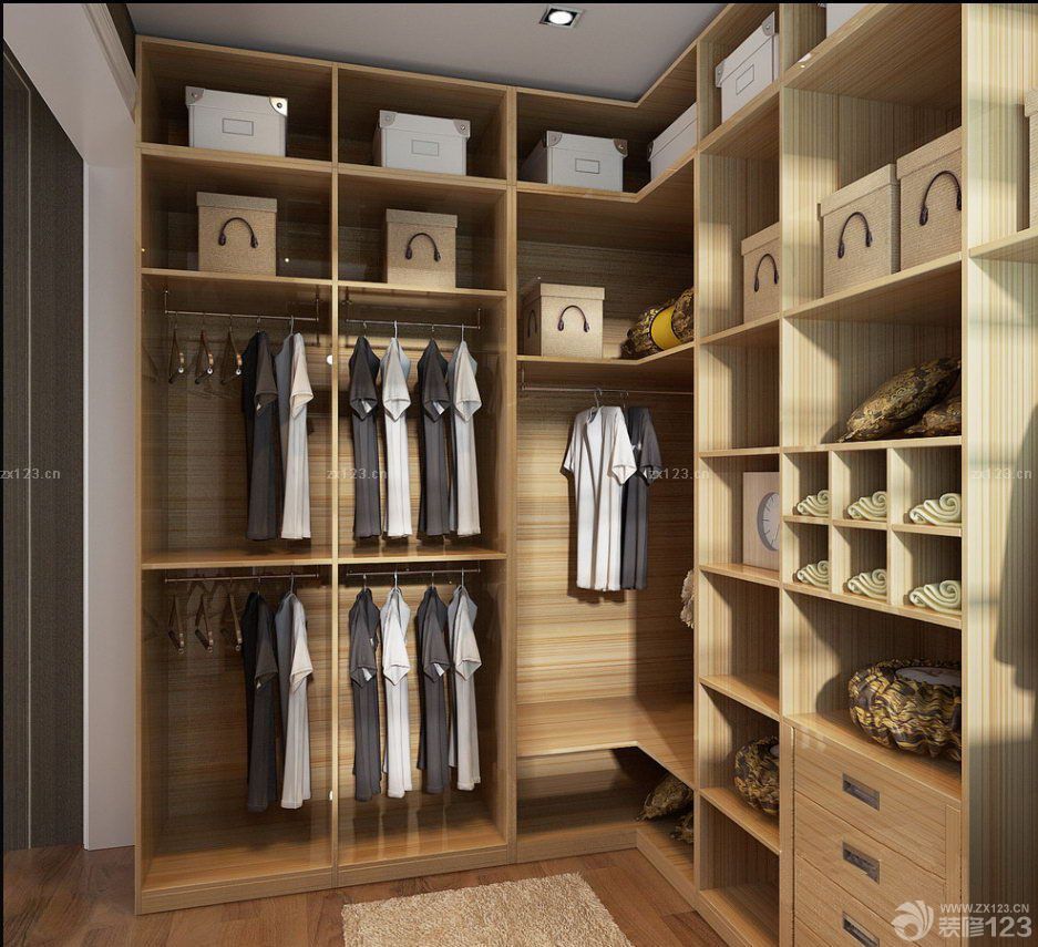2025现代设计风格阁楼衣帽间装饰陈列图