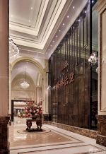 售楼部石材背景墙装修样板图大全