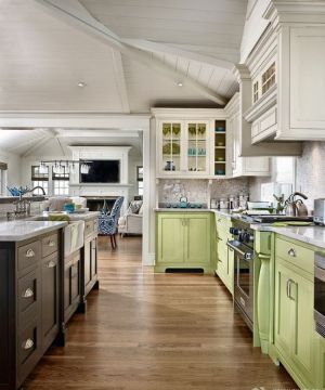 美式古典家具家装厨房装修设计效果图片大全