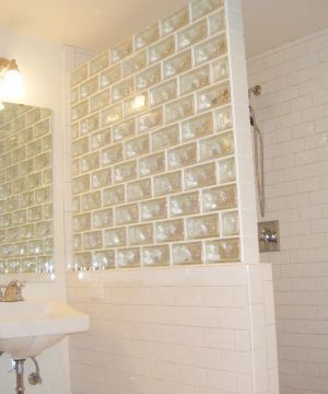 卫生间浴室玻璃砖隔断装修案例大全