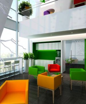 绚丽写字楼办公室装修设计效果图