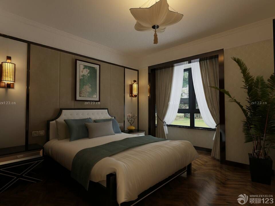 主卧室阳台飘窗设计效果图