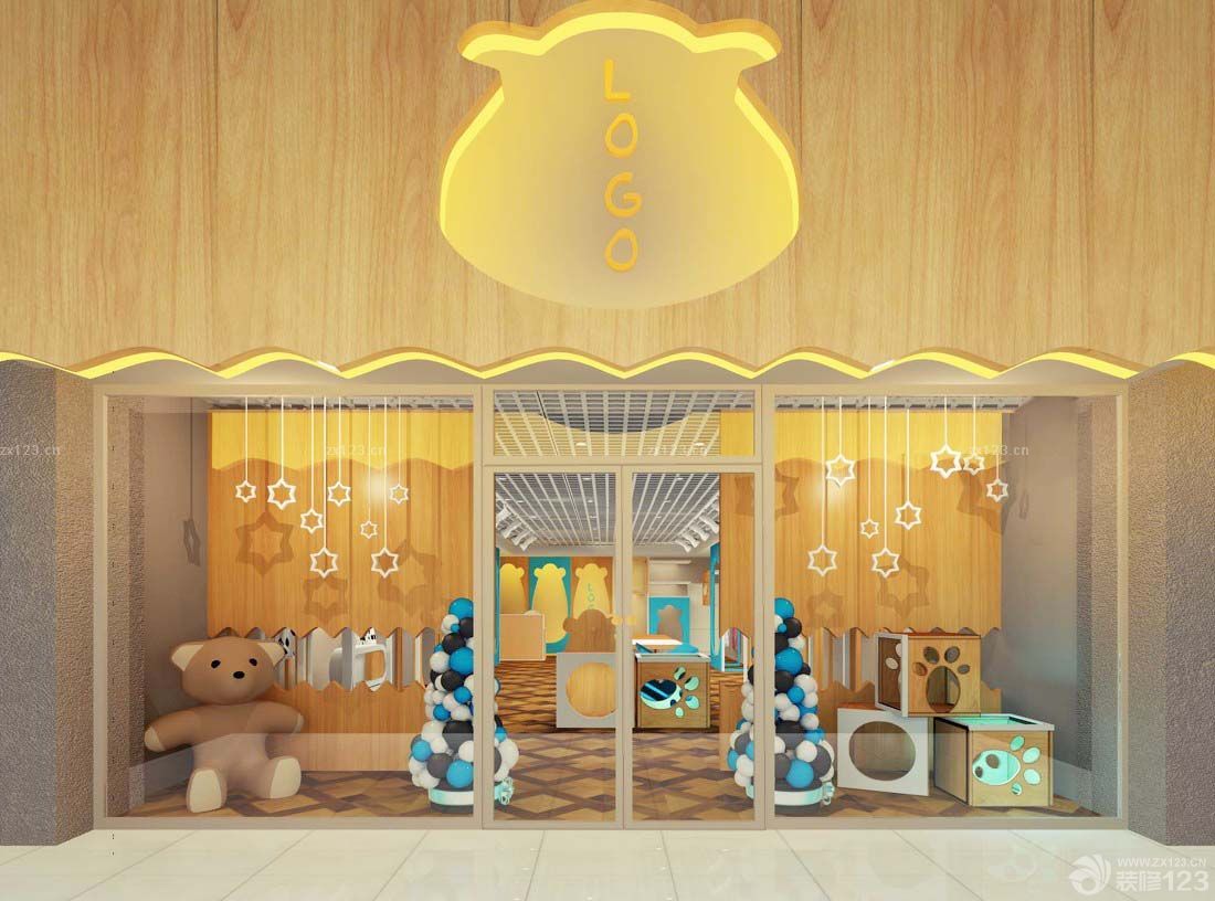 最新精品童装店创意门头设计效果图