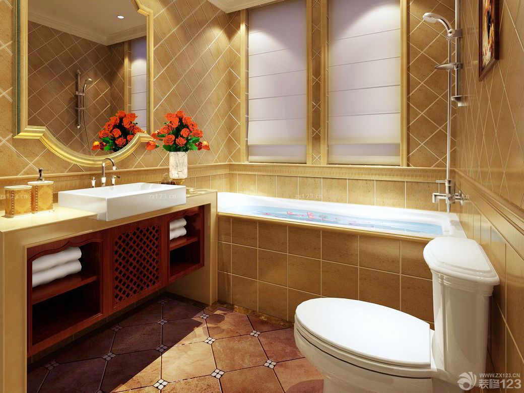 小户型简欧欧式卫浴设计图片大全