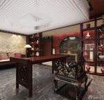 最新中式古典办公室家具装修效果图