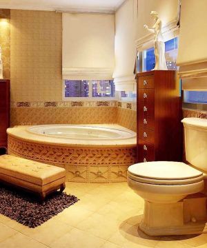 经典欧式卫浴扇形浴缸设计效果图欣赏