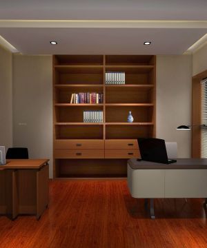 2023经理办公室家具书架装修效果图