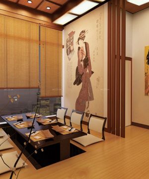 日式餐厅装修样板房设计图片大全
