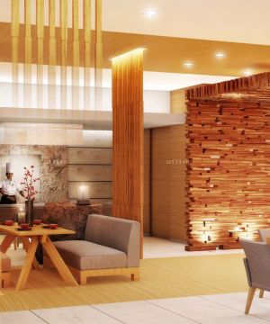 2025最新暖色调快餐店日式餐厅设计样板图