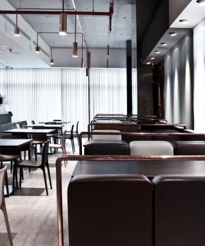 2025最新现代日式餐厅艺术吊顶设计图片