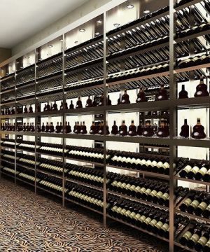 2025简约时尚酒柜不锈钢金属造型效果图欣赏