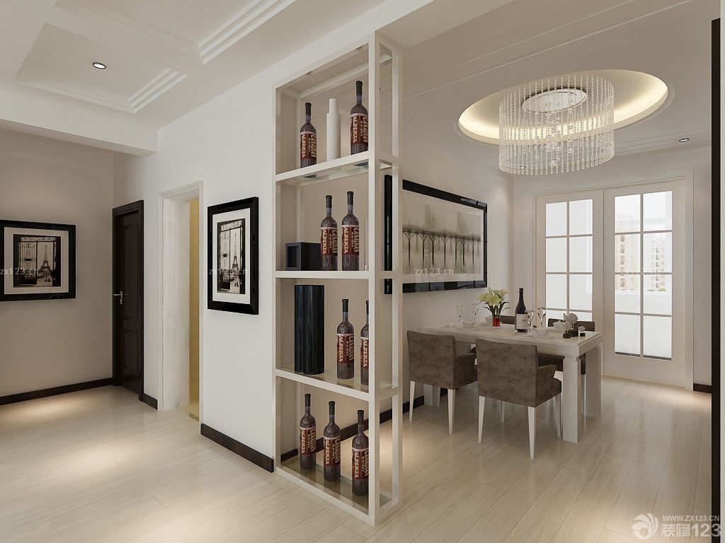 2025家装客厅餐厅酒柜隔断设计图