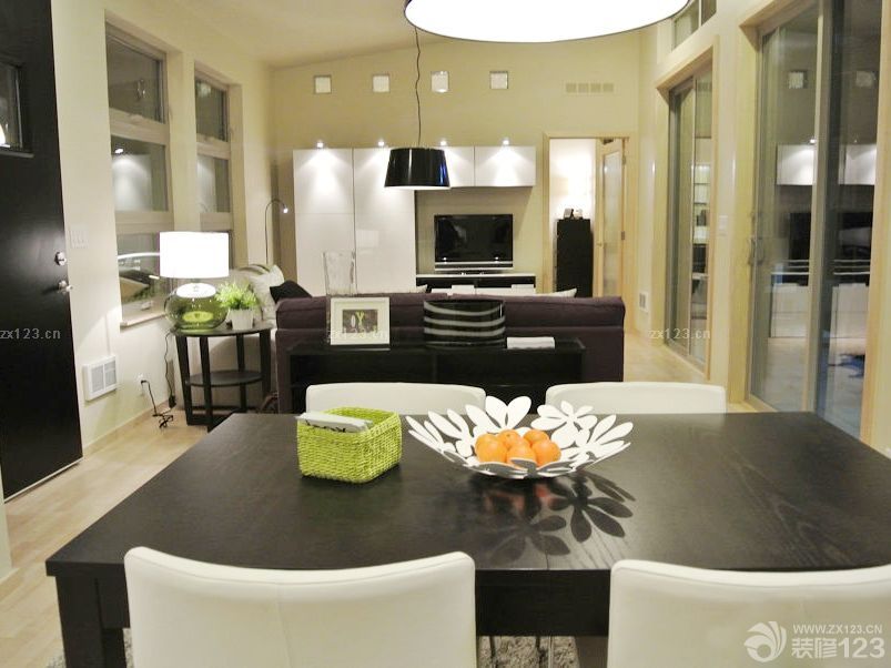 宜家家居小户型装修客厅餐厅一体效果图片欣赏