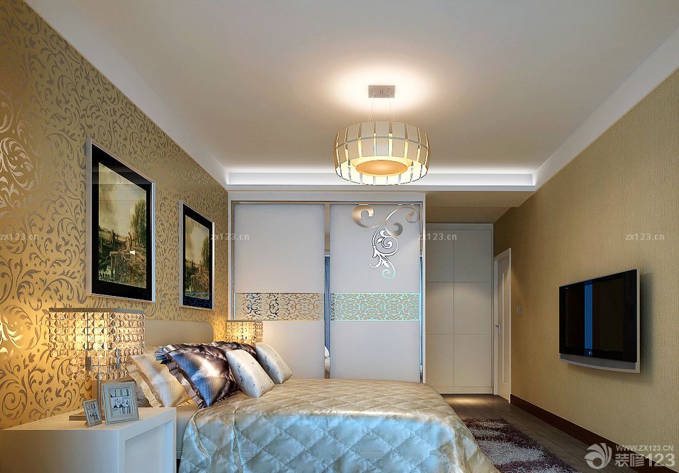 2025结婚卧室衣柜柜门设计图片